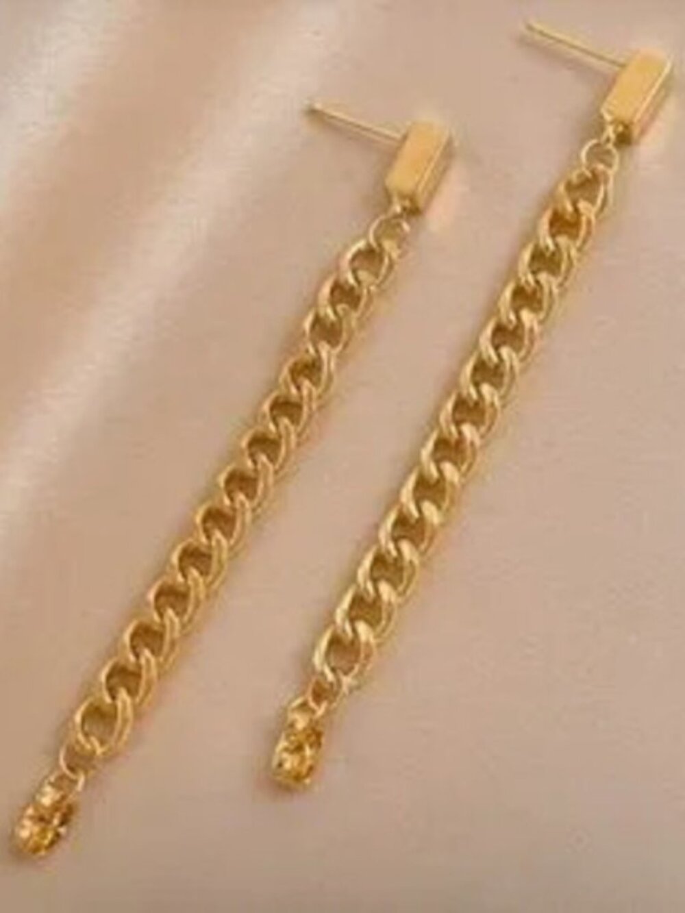 Gold Chain Linked Earrings